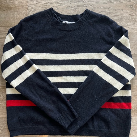 Zara wool striped sweater - Picture 1 of 3